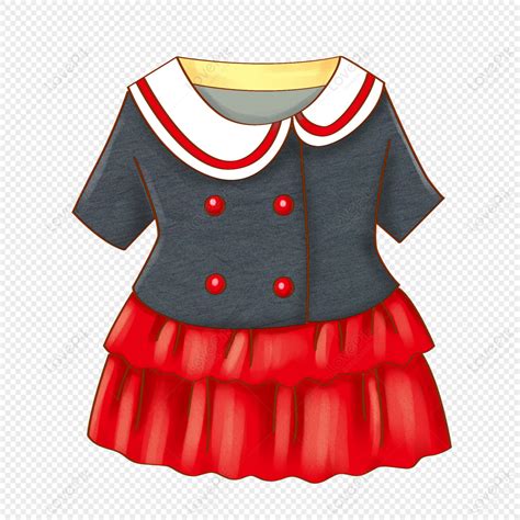 Clothes, Dark Red, Red Yellow, Cartoon Cute Free PNG And Clipart Image For Free Download ...