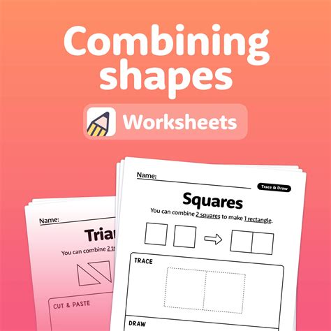 Combining Shapes Worksheets Printable Pdf That Little Robot