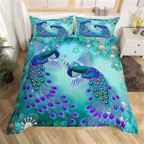 Peacock Colored Bedding Sets