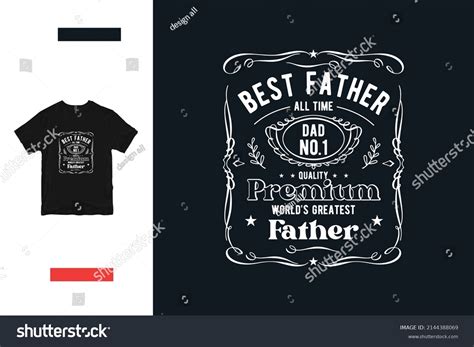 Best Father T Shirt Design Royalty Free Stock Vector