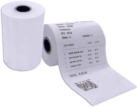 10 Rollos Papel Térmico 57x30 Mm Para impresora Portátil Ticket