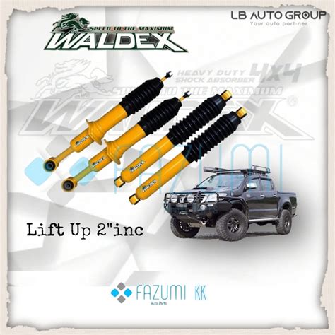 Toyota Hilux Vigo KUN25 Lift Up 2 Inc Waldex Heavy Duty Oil Absorber