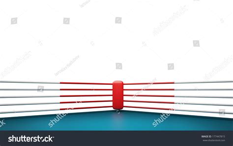 Boxing Ring Isolated On White Background Stock Illustration 177447815 ...