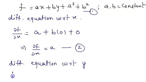 Solved A Derive A Partial Differential Equation By Eliminating