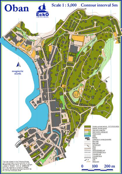 Oban map - Loch Eck Orienteers