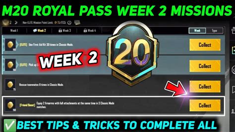 M20 Week 2 Mission 🔥 Pubg Week 2 Mission Explain 🔥 M20 Royal Pass Week