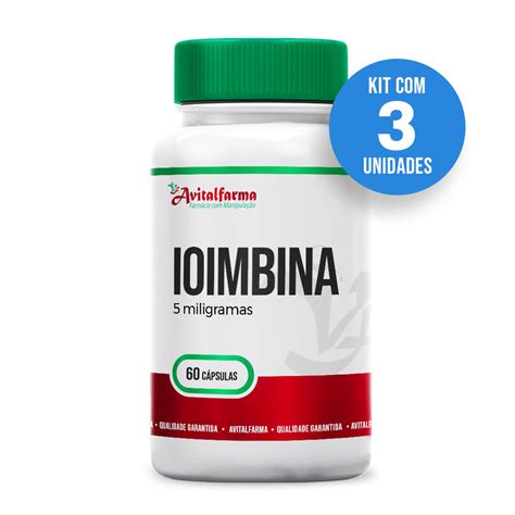 kit 3 Ioimbina 5mg 60 Cápsulas Avitalfarma Farmácia de manipulação