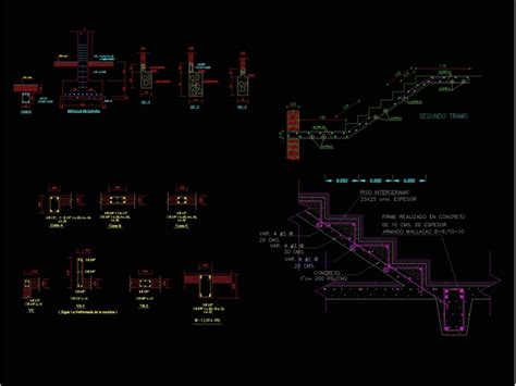 Plano De Detalles Estructurales En En Dwg Kb Librer A Cad