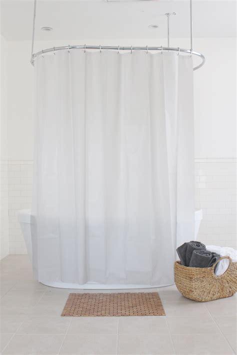 Splash Home Motto Printed Peva Shower Curtain 70 L X 72 W White