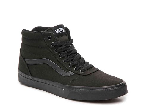 Vans Ward Hi Canvas High Top Sneaker In Black For Men Lyst