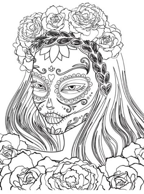 de los muertos coloring pages   images