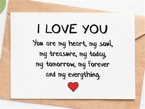 I Love You Romantic Card For Husband Wife Anniversary Ts For Men