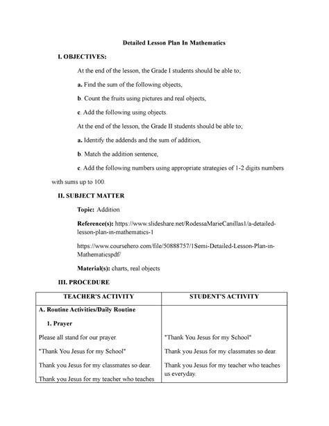 Lp Multigrade Dlp Detailed Lesson Plan In Mathematics I Hot Sex Picture