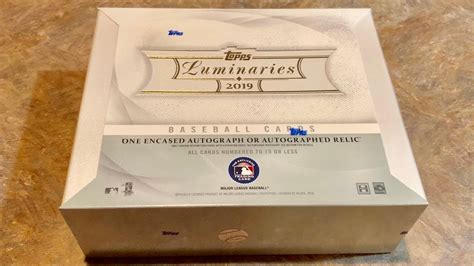 NEW RELEASE 2019 TOPPS LUMINARIES HIGH END BASEBALL CARD BOX OPENING