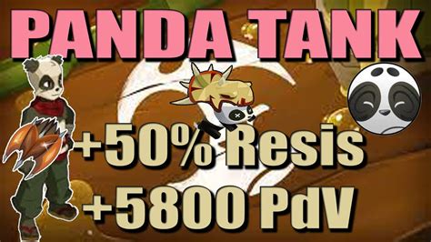 SET PANDA TANK 50 Resis 5800 PdV DOFUS 2 68 MetalCoreDofus