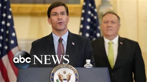 President Trump Fires Defense Secretary Mark Esper Youtube