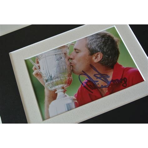 Curtis Strange Signed Autograph 10x8 Photo Mount Display Golf Sport