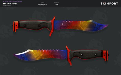 StatTrak Bowie Knife Marble Fade Factory New Counter Strike 2