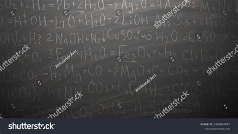 School Background Chemistry Handwritten Formulas Backgroundletters ...