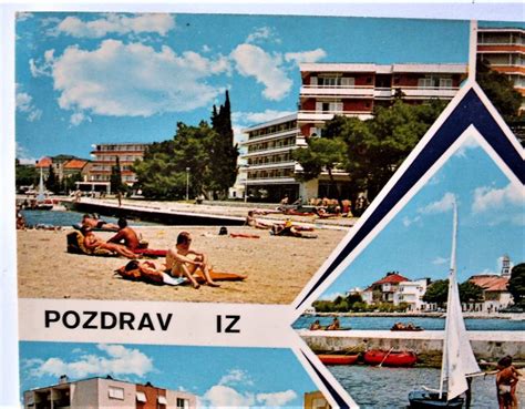 POZDRAV IZ BIOGRADA BIOGRAD NA MORU RAZGLEDNICA 1980