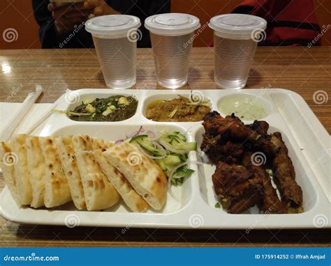 Pakistani Desi Food With Lemon Water Stock Photo Image Of Perfect