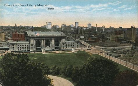 Kansas City From Liberty Memorial Missouri Postcard