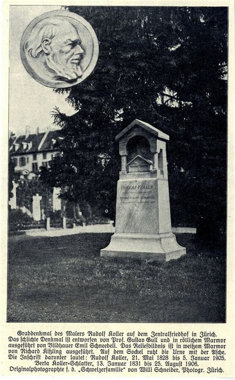 ملف Grabdenkmal des Malers Rudolf Koller auf dem Zentralfriedhof in