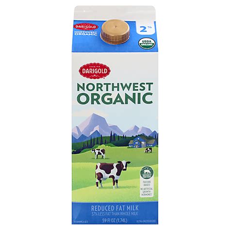 Darigold Northwest Organic Milkfat Reduced Fat Milk Oz Shop