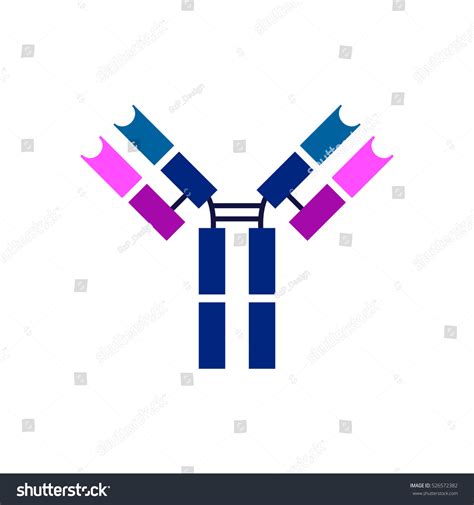 Antibody Icon Vector Illustration Stock Vector Royalty Free 526572382