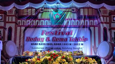 Pengumuman Lomba Bedug Gema Takbir Hari Raya Idul Adha 1443 H