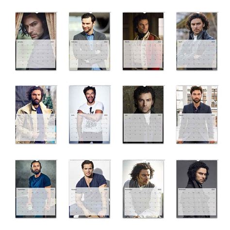 Aidan Turner Calendar Choose Start Month Language