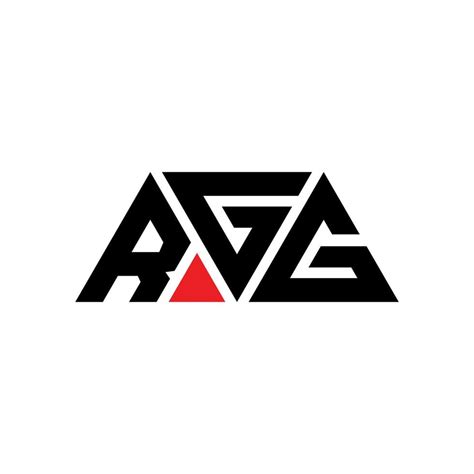 RGG triangle letter logo design with triangle shape. RGG triangle logo ...
