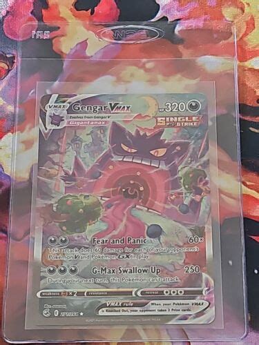 SWSH08 Fusion Strike 271 264 Gengar VMAX Alt Art Secret Rare Pokemon