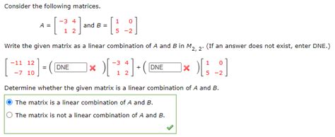 Solved Consider The Following Matrices A 3142 And Chegg