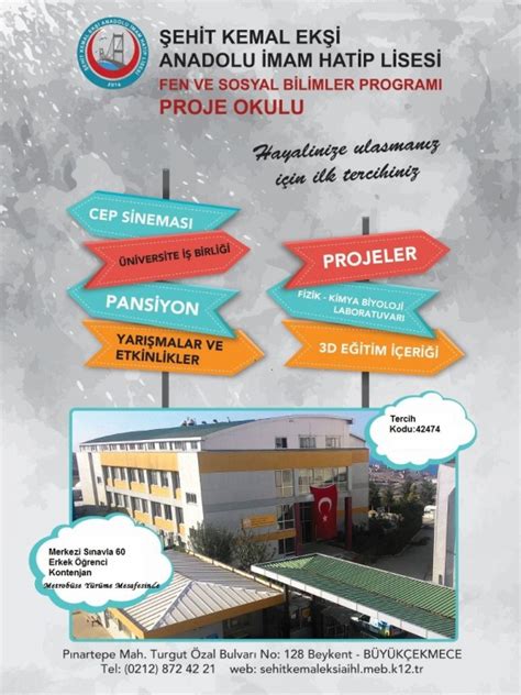 İSTANBULDA BULUNAN ANADOLU İMAM HATİP LİSELERİ Büyükçekmece İmam