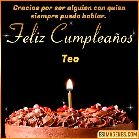 Feliz Cumplea Os Teo Tarjetas Y