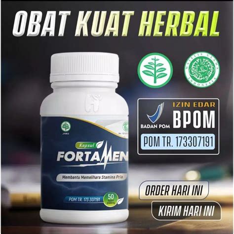 Jual Fortamen Obat Kuat Sex Pria Tahan Lama Penambah Stamina Asli Original Terbaik Shopee