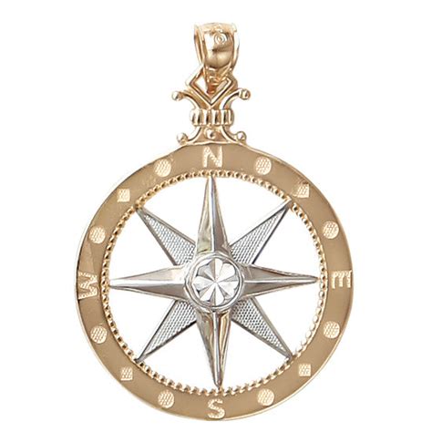 Compass Rose Pendant 14kt Cedar Chest Sanibel