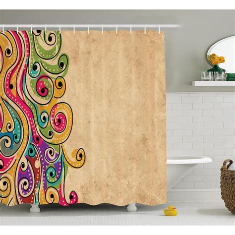 Ebern Designs Georgetta Shower Curtain With Hooks Included Wayfair