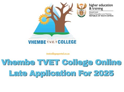 Vhembe Tvet College Online Late Application For 2025 Tvet Colleges