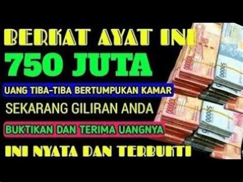 Alhamdulillahbaru Putar X Saja Ayat Ini Uang Juta Tiba