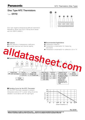 ERTD データシート PDF Panasonic Semiconductor