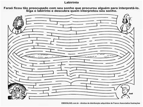 Educar X Atividades bíblicas labirinto para imprimir