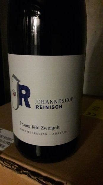 2011 Johanneshof Reinisch Zweigelt Frauenfeld Austria Niederösterreich Thermenregion