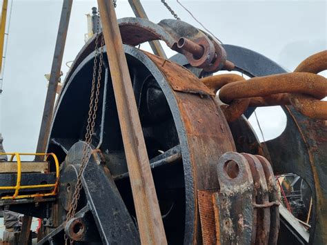 Renewal Mooring Winch Brake Lining In Viet Nam Ship Repair In Vietnam