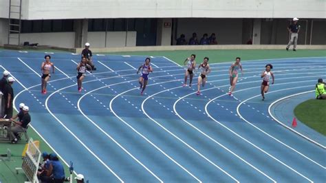 2016 北関東高校総体陸上 女子200m予選3組 Youtube