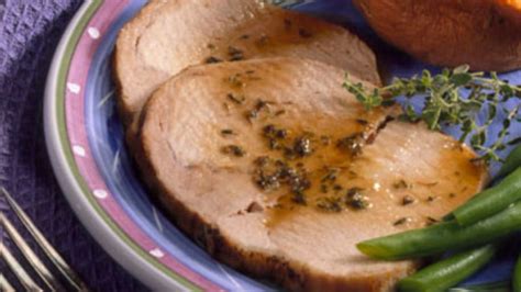 Pork Roast With Sherry Plum Sauce Recipe