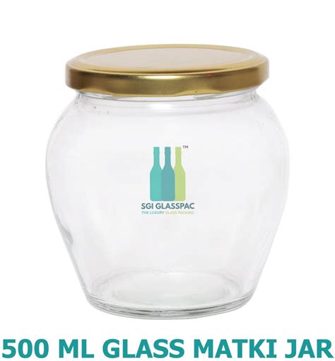 Metal Lug Cap 500 ML GLASS MATKI JAR At 12 25 Piece In Firozabad ID