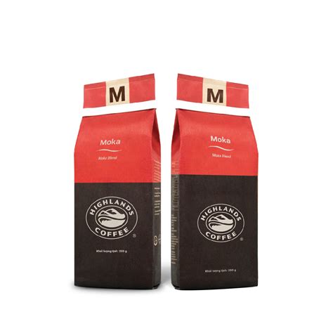 Combo 2 Gói Cà Phê Rang Xay Moka Highlands Coffee 200ggói Highlands Coffee Cpg