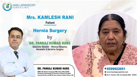 Laparoscopic Surgeon Dr Pankaj Kumar Hans